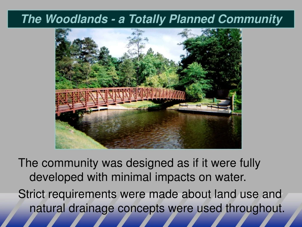 the woodlands a totally planned community