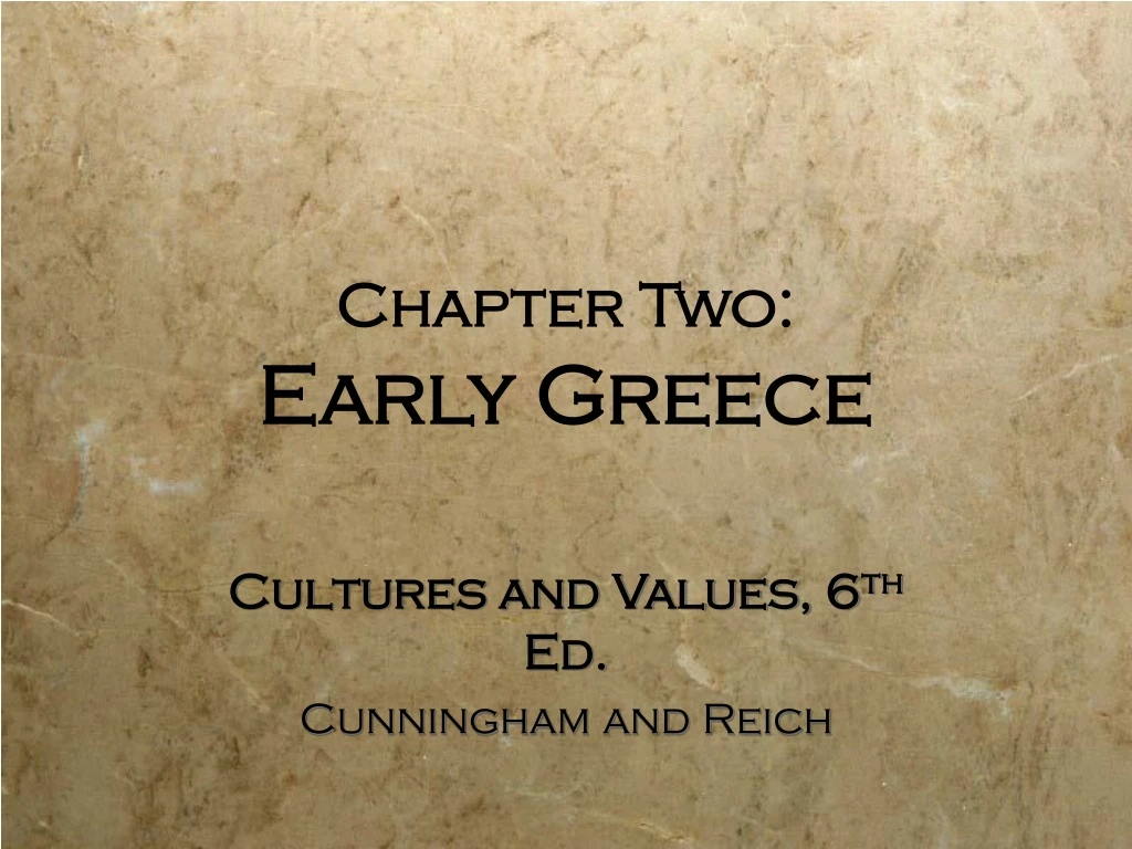 chapter two early greece