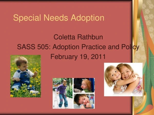Special Needs Adoption