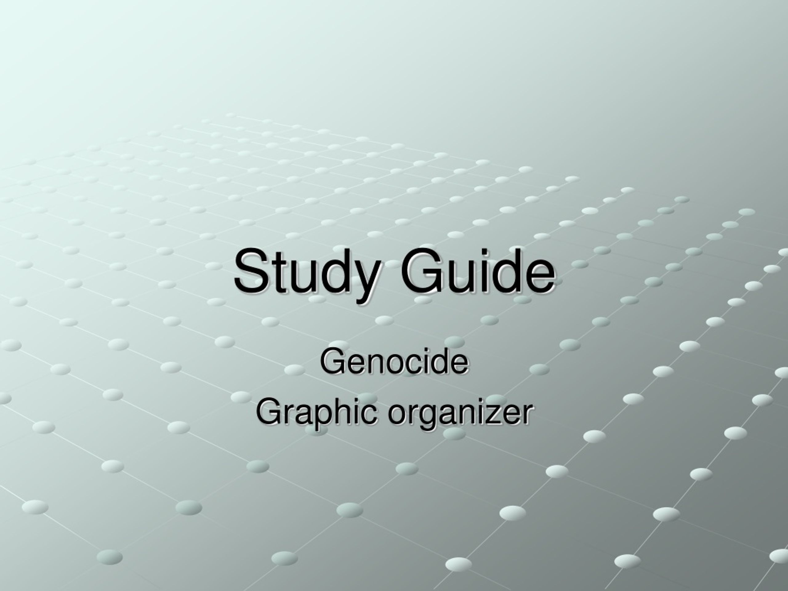 Study Guide - slide 1