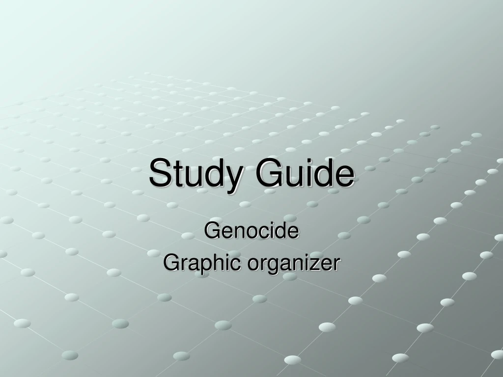 study guide