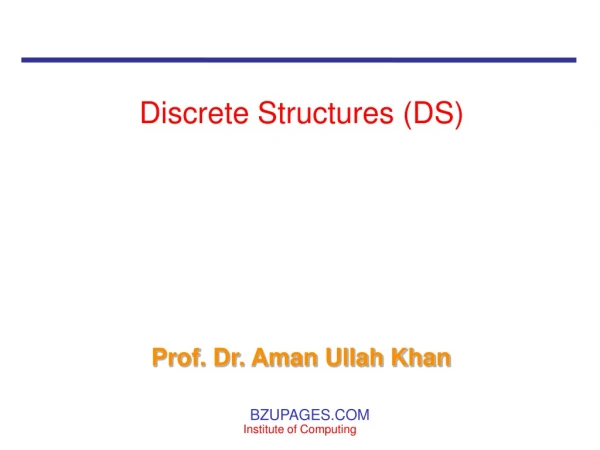 Discrete Structures (DS)