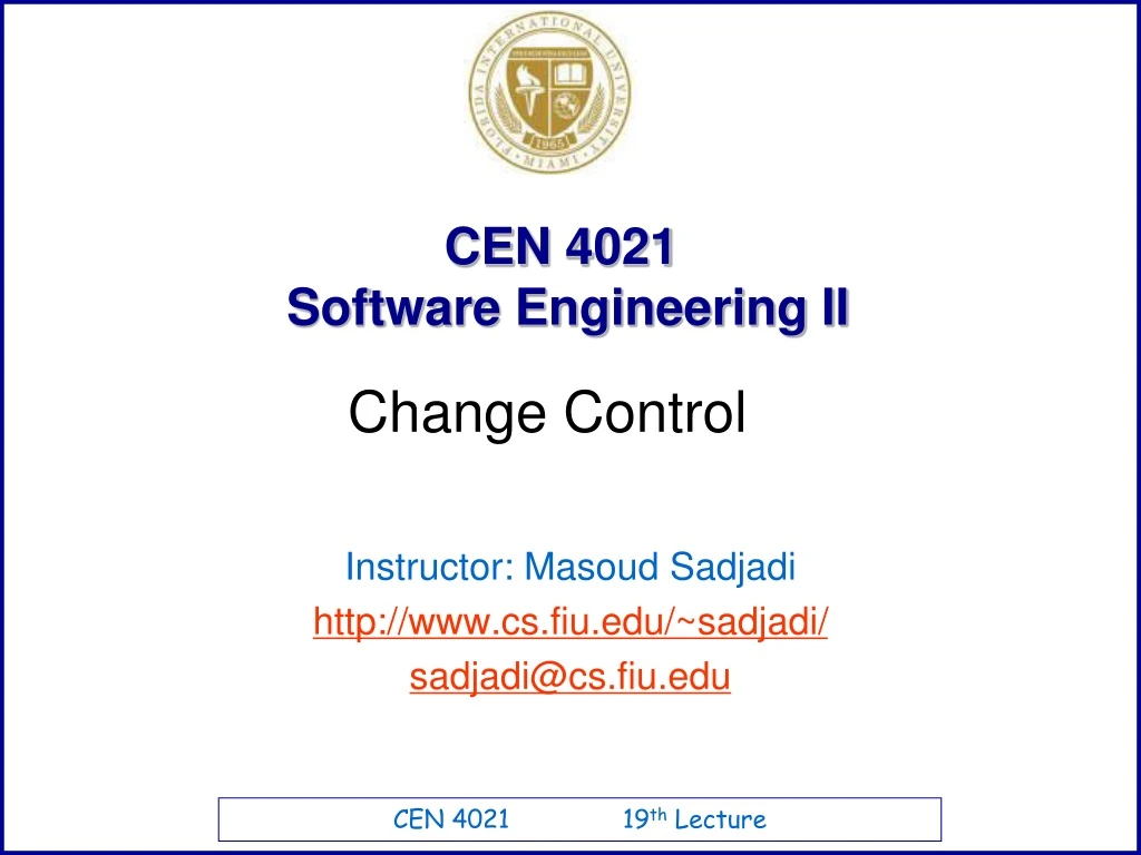 cen 4021 software engineering ii