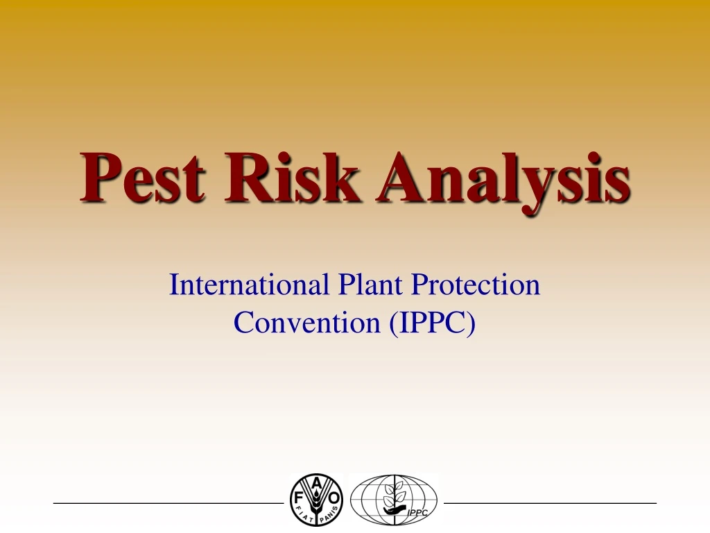 pest risk analysis
