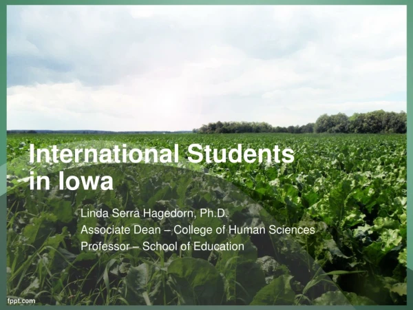 International Students in Iowa
