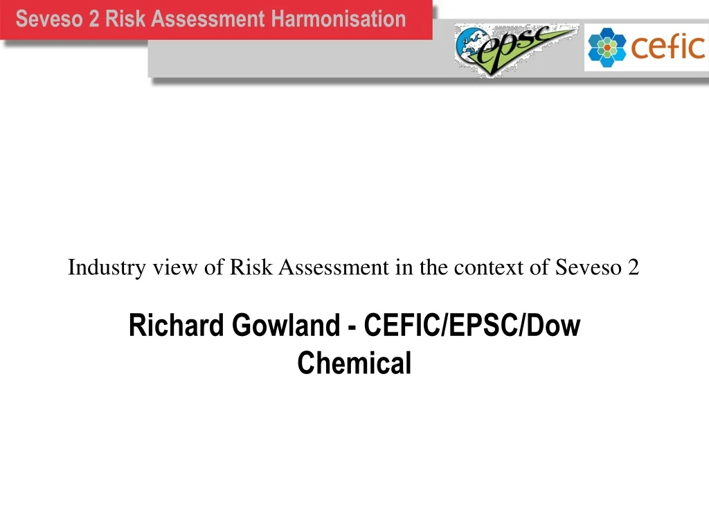 seveso 2 risk assessment harmonisation