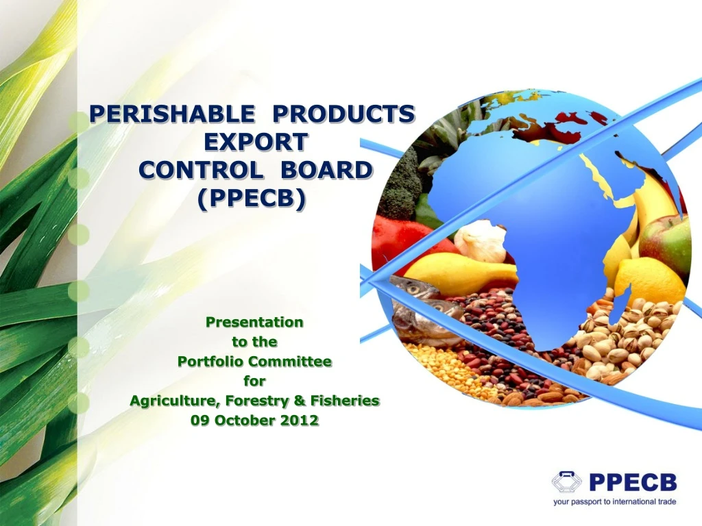 perishable products export control board ppecb