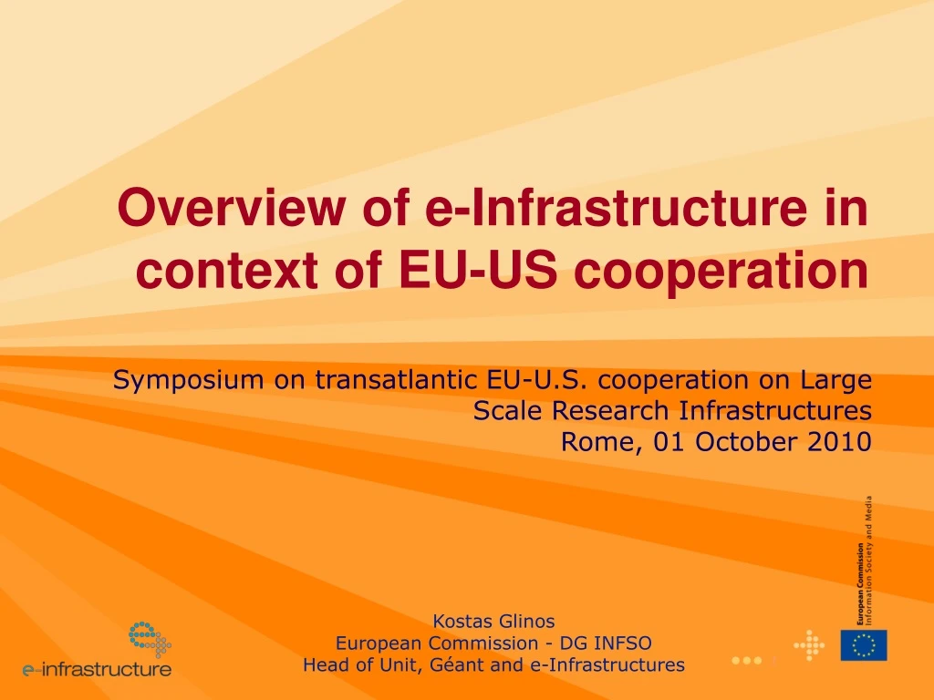 overview of e infrastructure in context