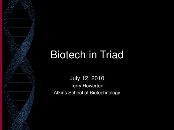 Biotech in Triad