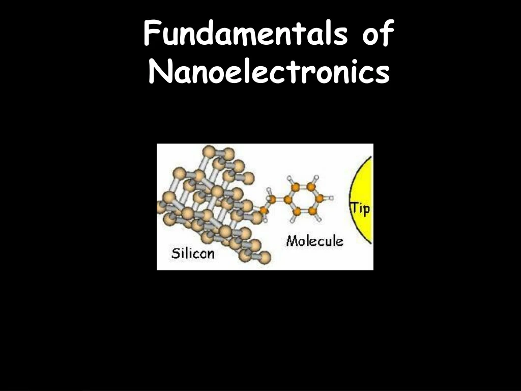 fundamentals of nanoelectronics