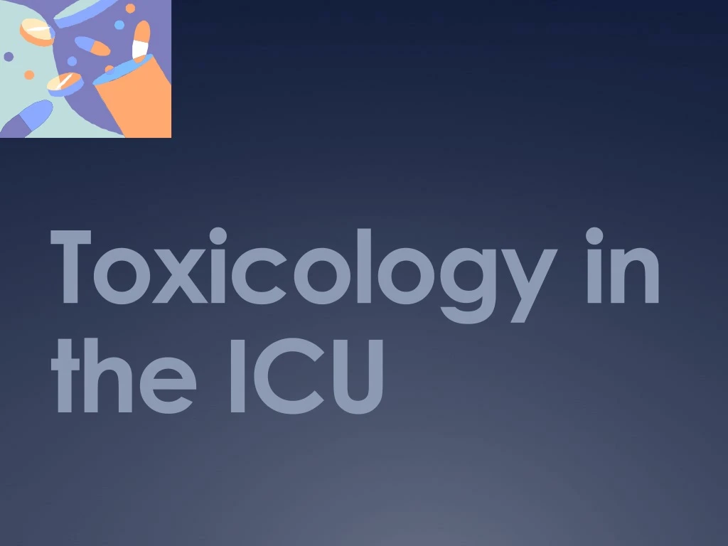 toxicology in the icu