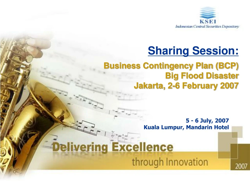 sharing session business contingency plan