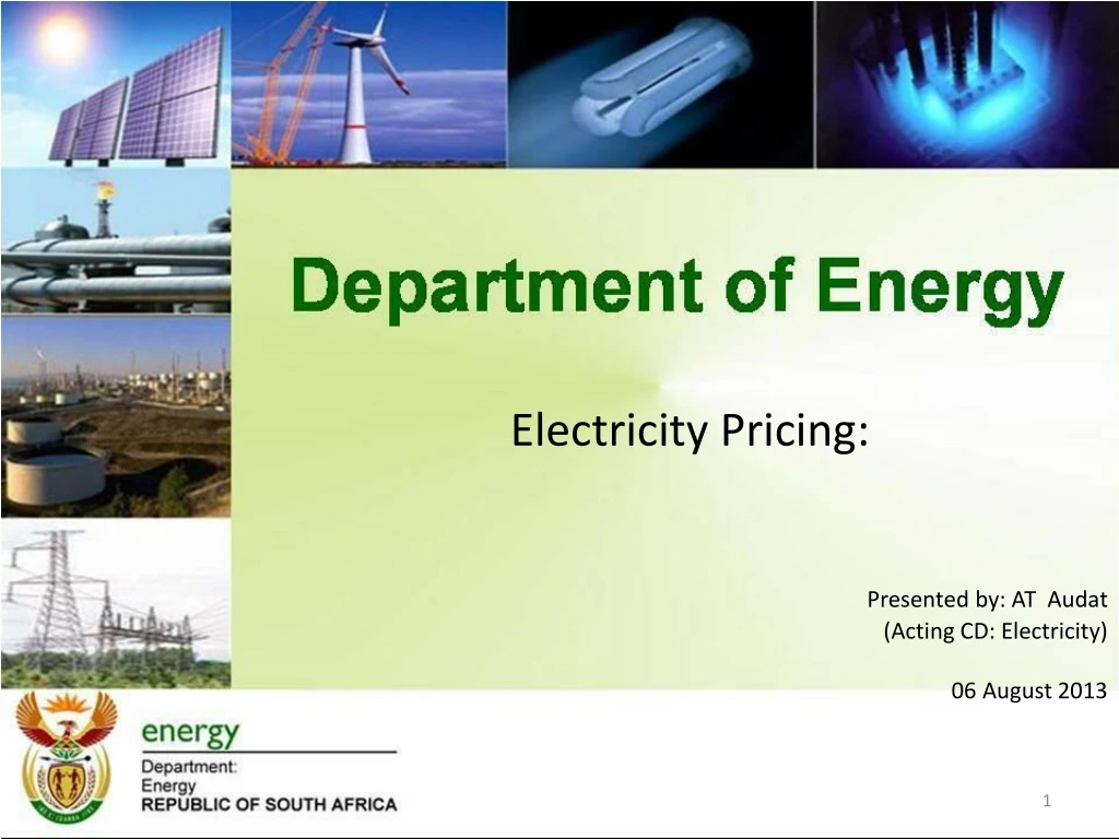 electricity pricing presented by at audat acting