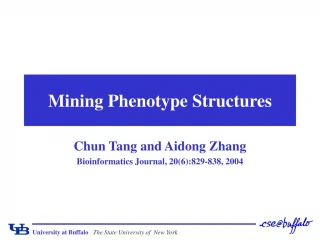 Mining Phenotype Structures - slide 1