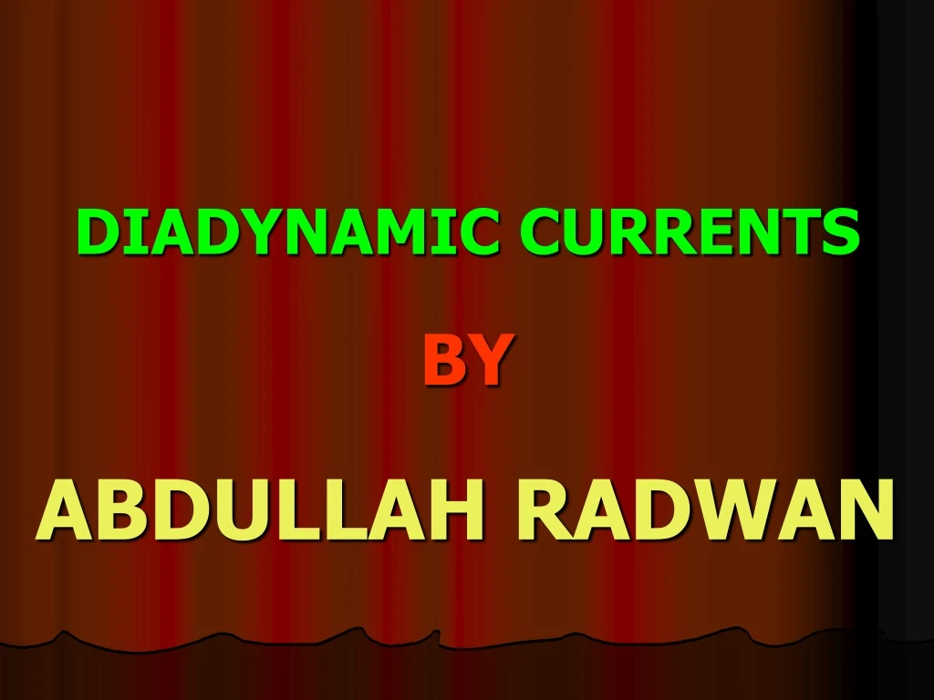 diadynamic currents