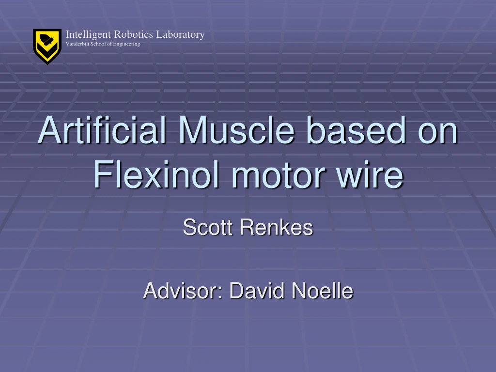 artificial muscle based on flexinol motor wire