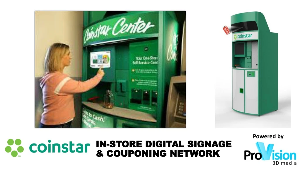 in store digital signage couponing network