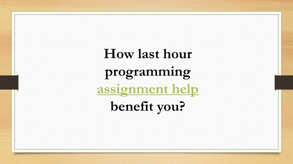 Programming Assignment Help and Writing Services in UK