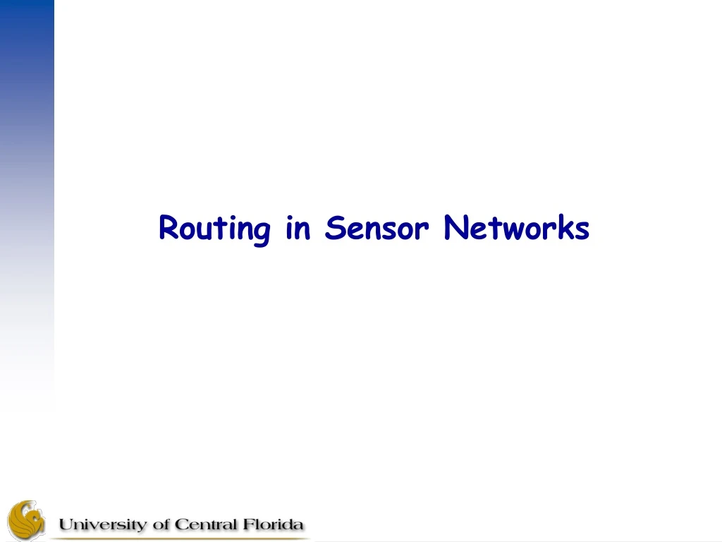 routing in sensor networks