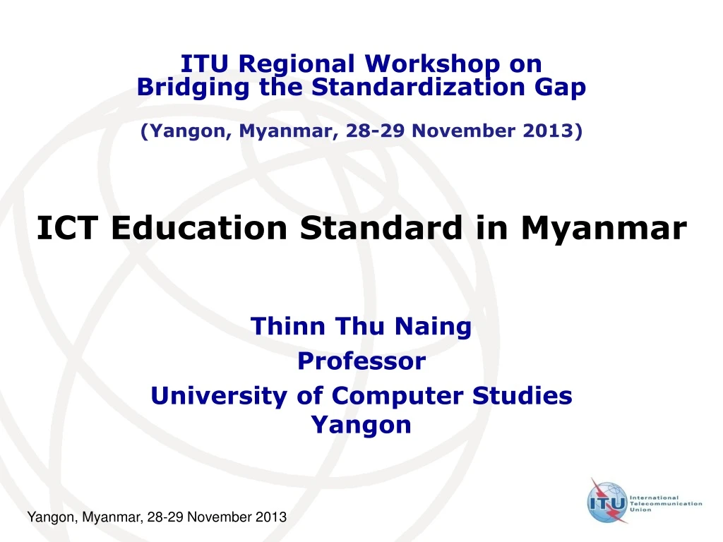 ict education standard in myanmar