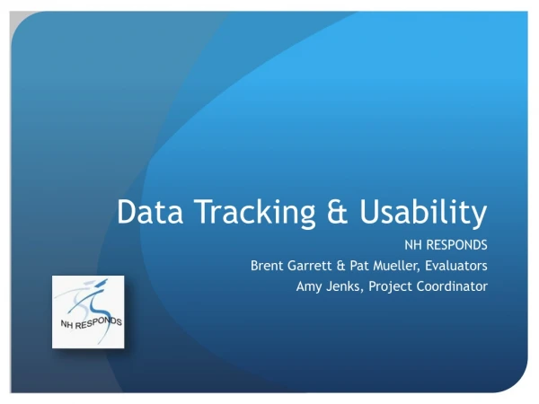 Data Tracking &amp; Usability