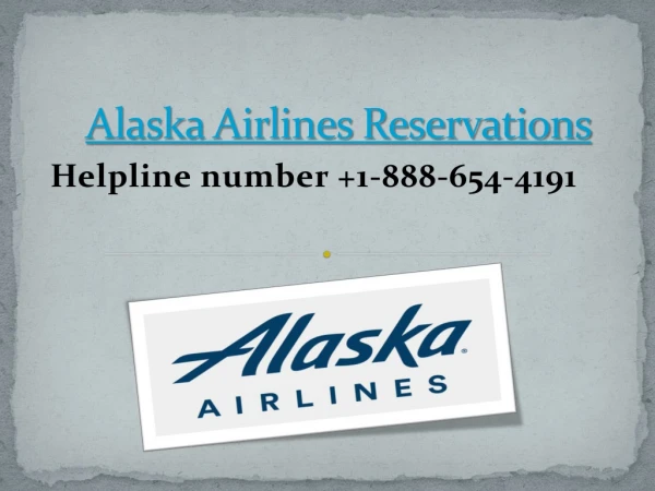 alaska airlines reservations