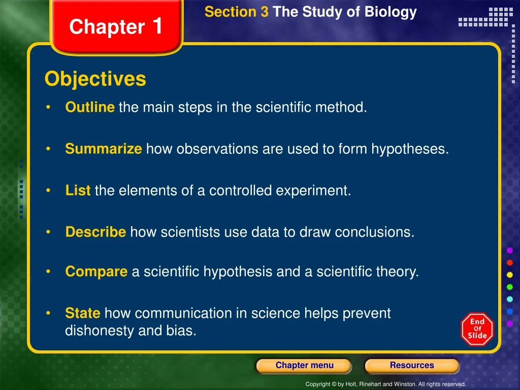 section 3 the study of biology