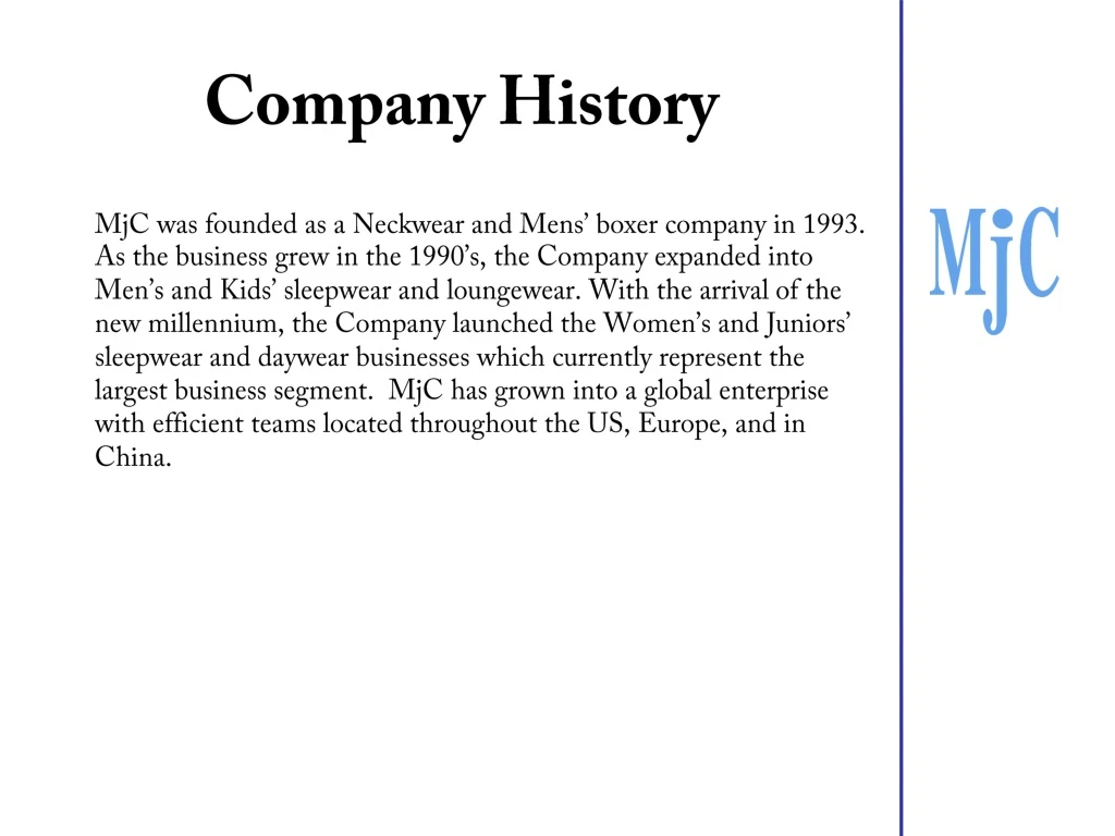 company history