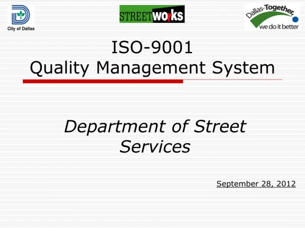 ISO-9001 Quality Management System