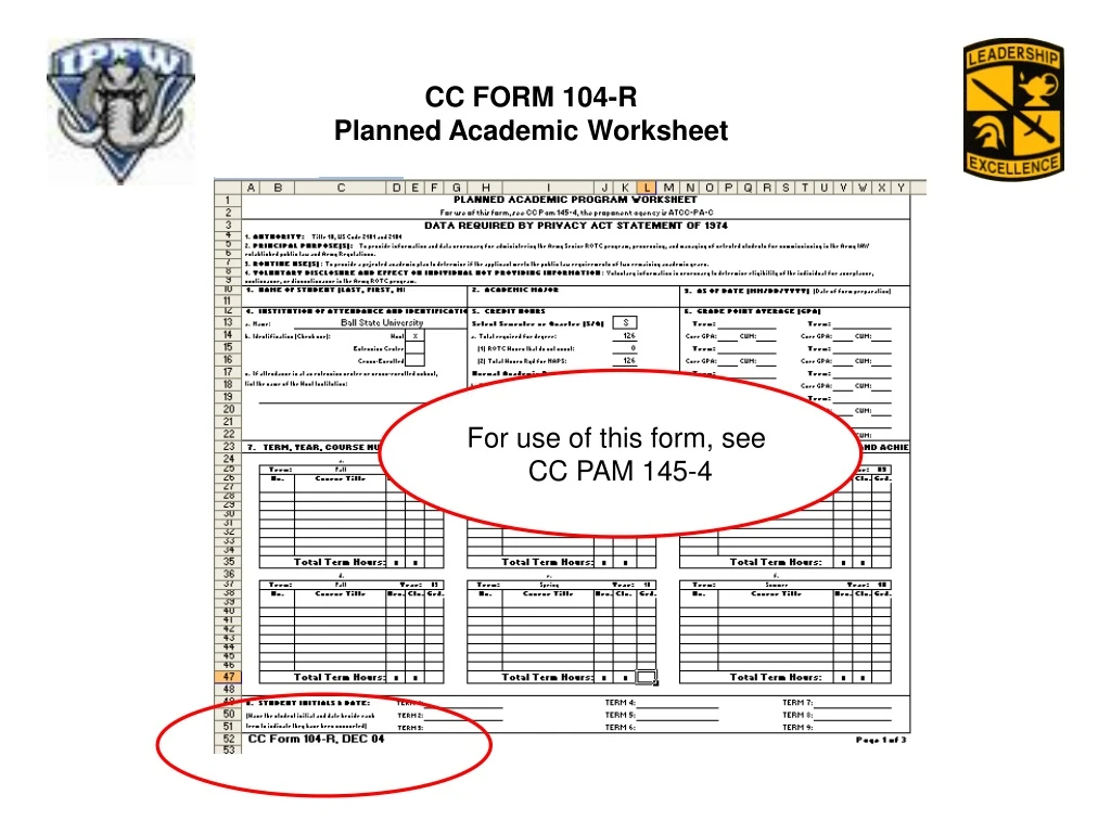 cc form 104 r planned academic worksheet