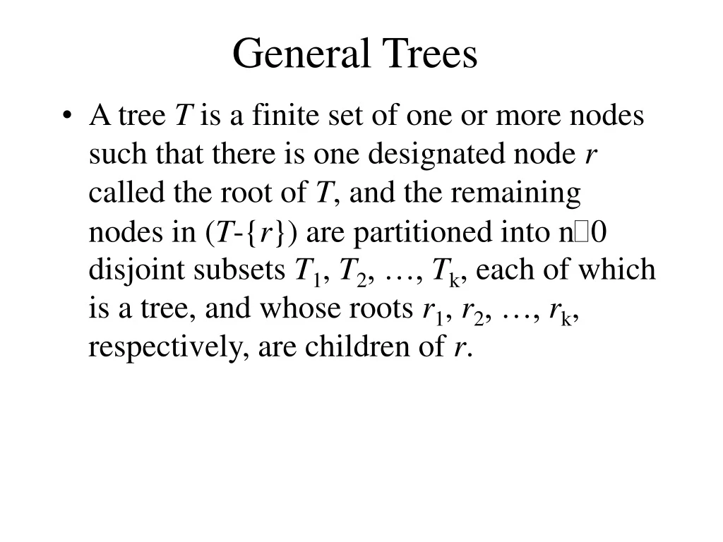 general trees