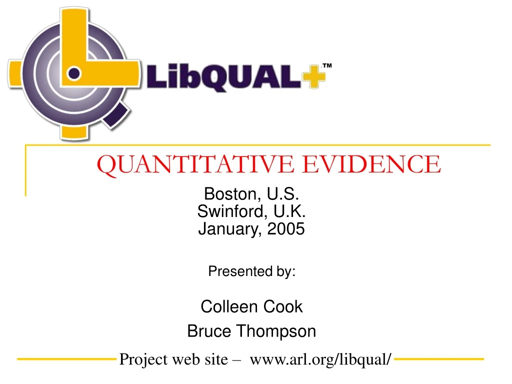 quantitative evidence