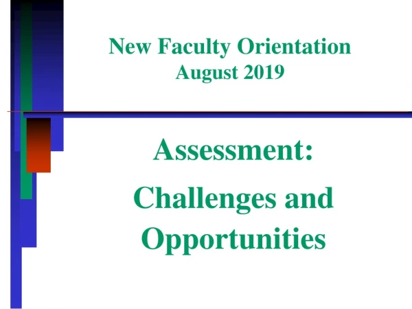 New Faculty Orientation August 2019