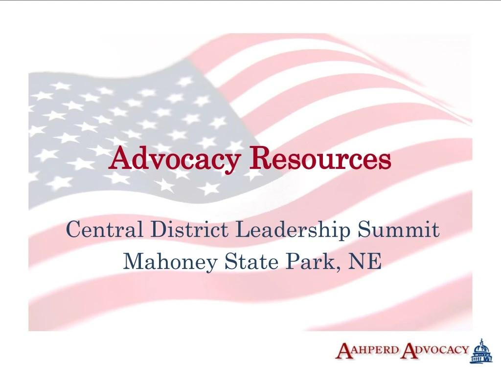 advocacy resources