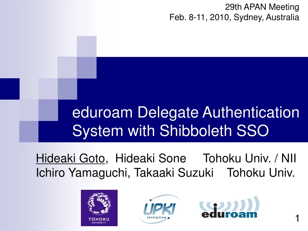 eduroam delegate authentication system with shibboleth sso