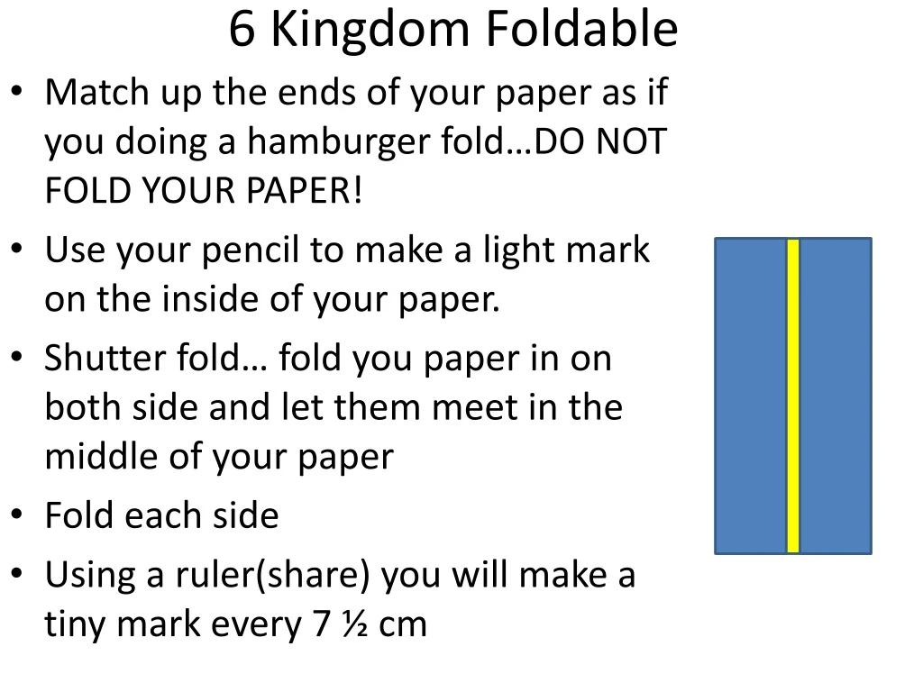 6 kingdom foldable