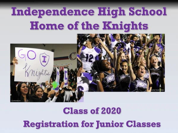 Class of 20 20 Registration for  Junior  Classes