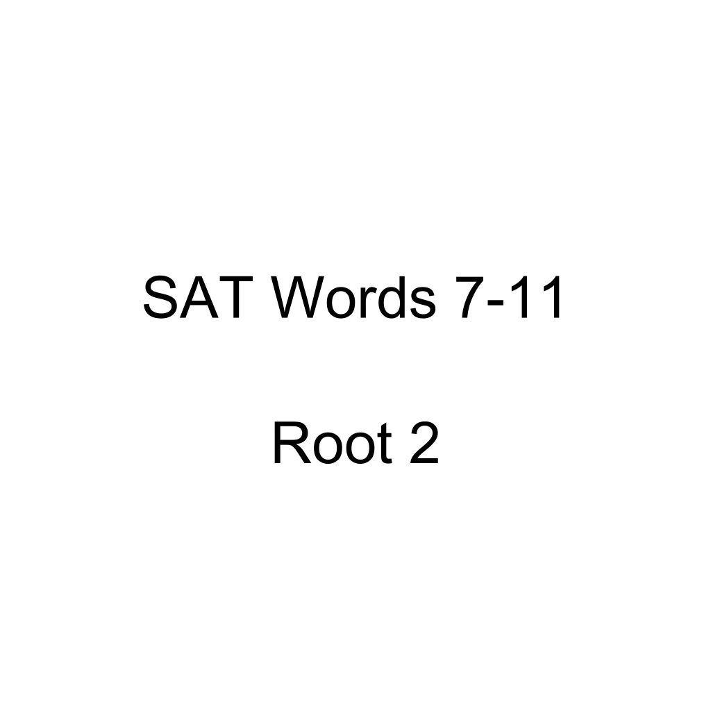 sat words 7 11