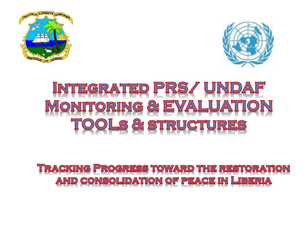 integrated prs undaf monitoring evaluation tools