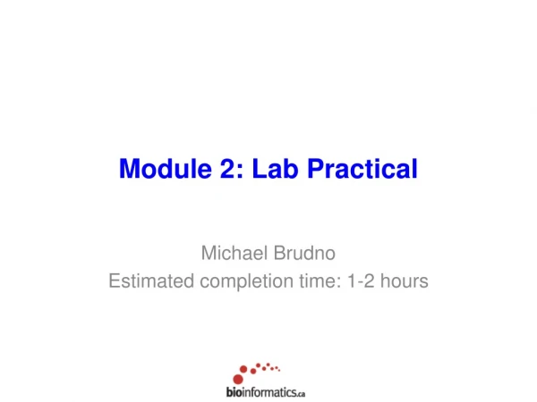 Module 2: Lab Practical