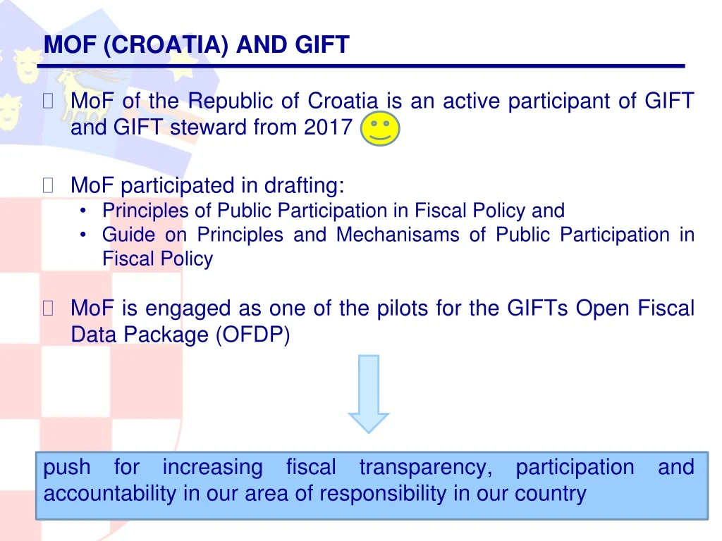 mof croatia and gift