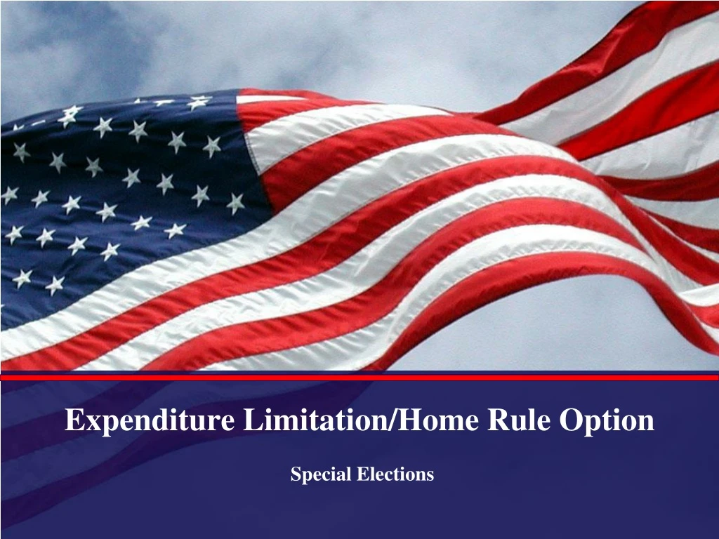 expenditure limitation home rule option
