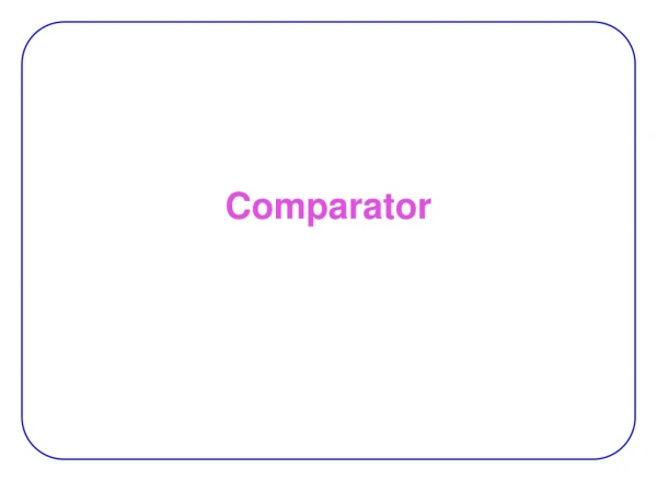 Comparator