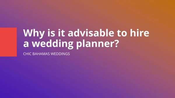 Luxury Wedding Planners In Bahamas : Wedding Professionals