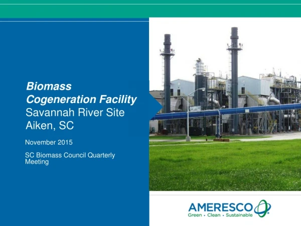 November 2015 SC Biomass Council Quarterly Meeting