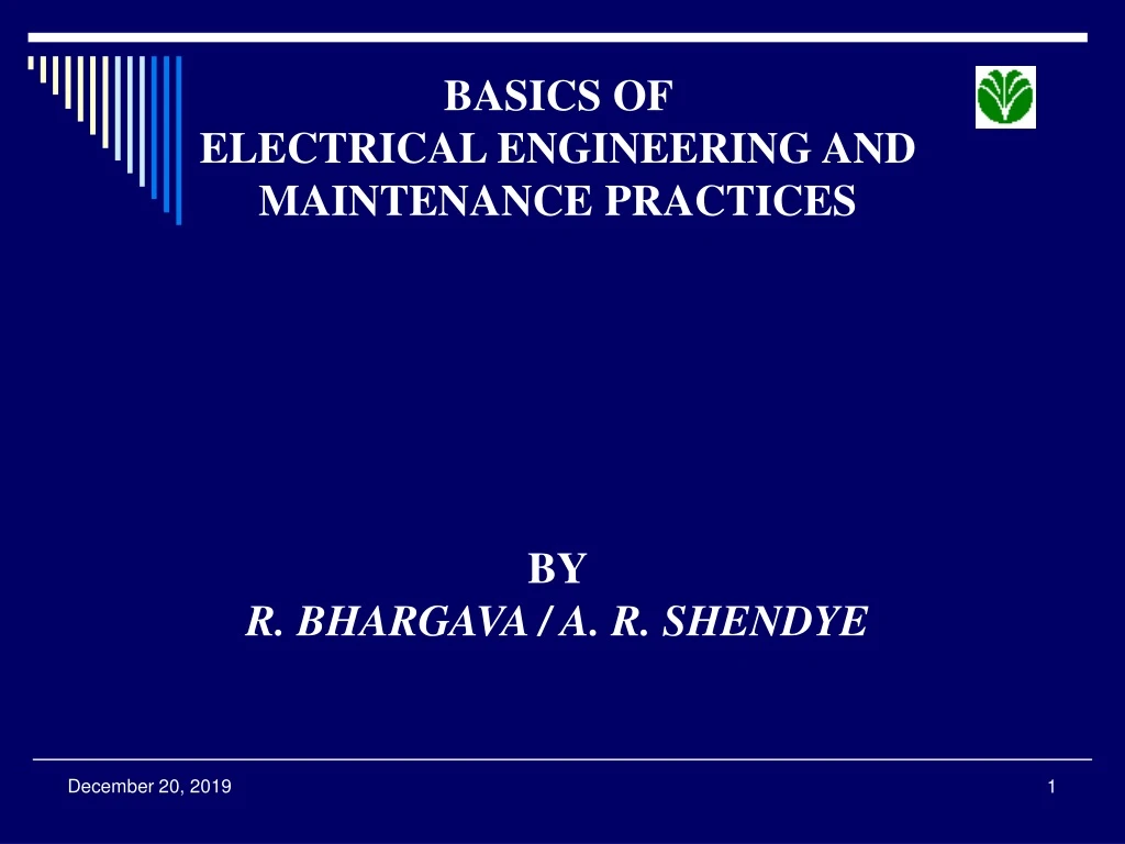 basics of electrical engineering and maintenance
