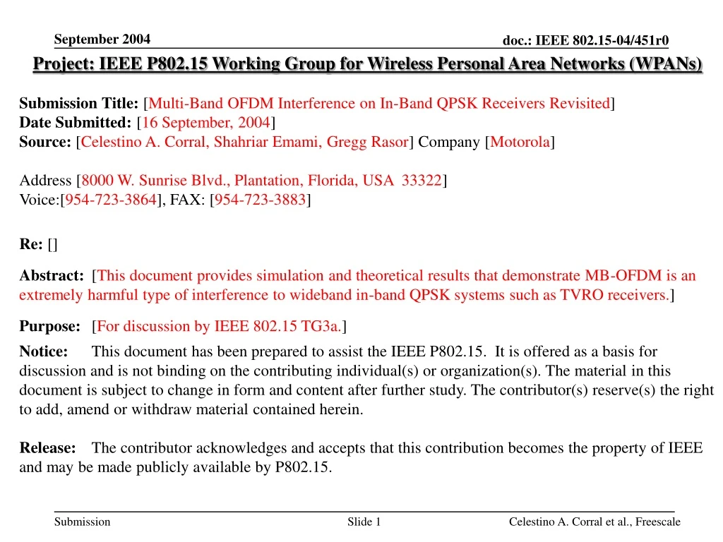 project ieee p802 15 working group for wireless