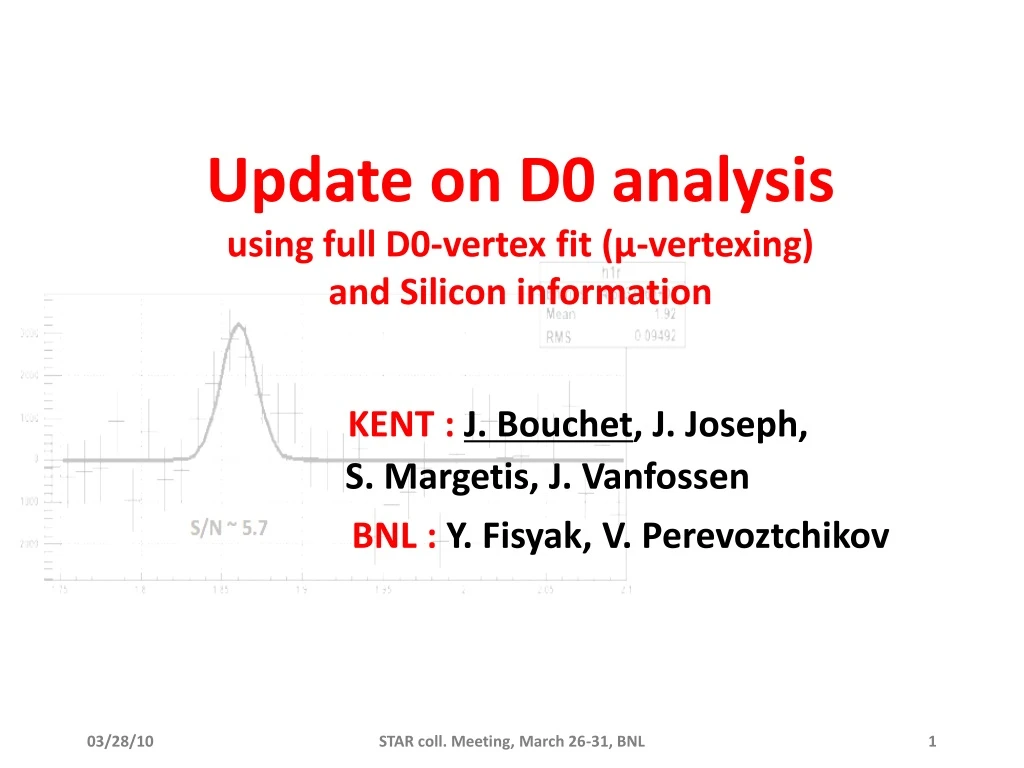 update on d0 analysis using full d0 vertex