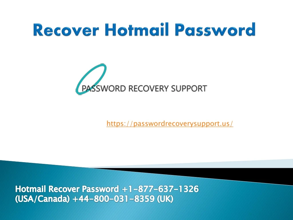 recover hotmail password