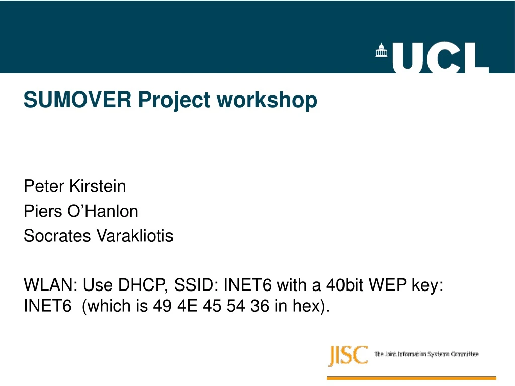 sumover project workshop